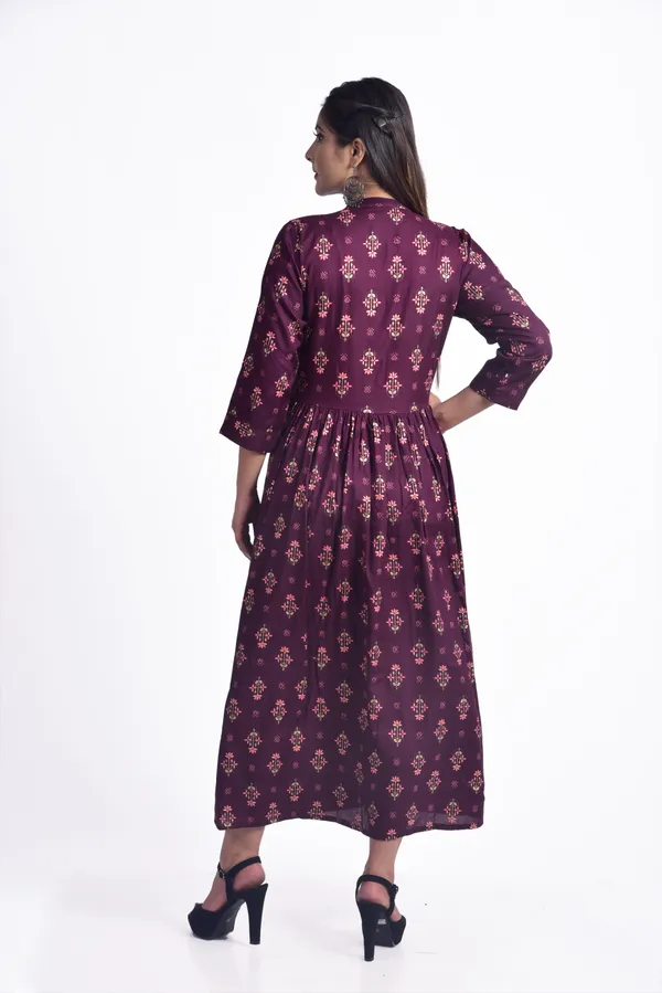 Purple_Viscose_Rayon_Flared_Kurta_For_Women