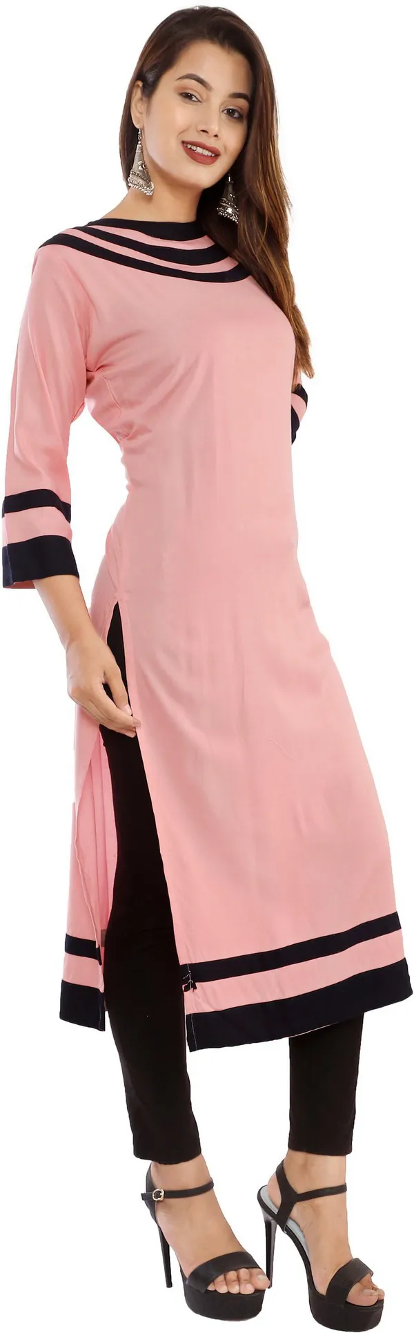 Pink_Viscose_Rayon_Straight_Kurta_For_Women