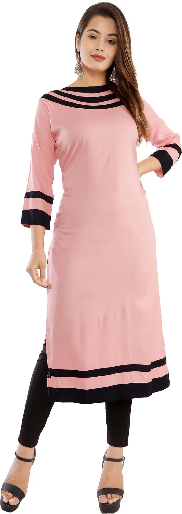 Pink_Viscose_Rayon_Straight_Kurta_For_Women