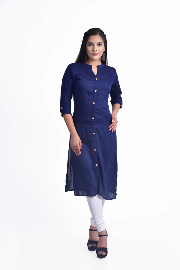 Blue_Viscose_Rayon_Straight_Kurta_For_Women
