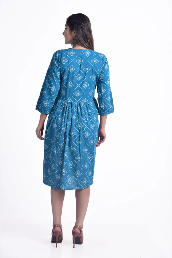 Blue_Cotton_Blend_Flared_Kurta_For_Women