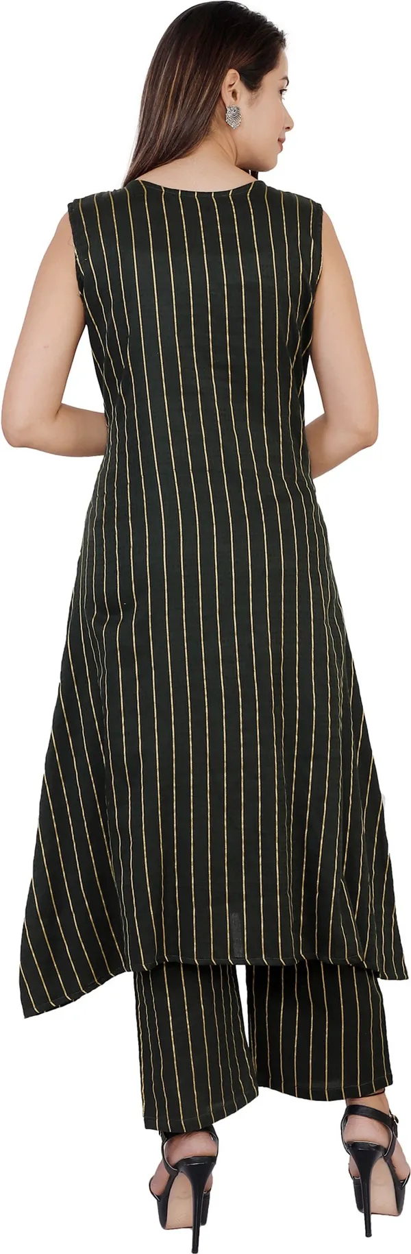 Black_Viscose_Rayon_Striped_Kurta_&_Palazzo_For_Women