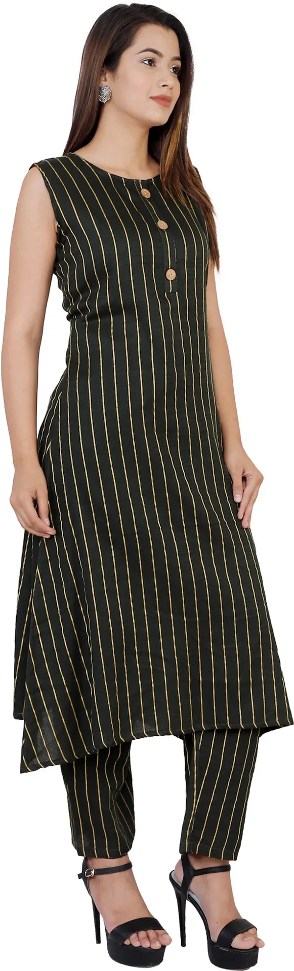 Black_Viscose_Rayon_Striped_Kurta_&_Palazzo_For_Women