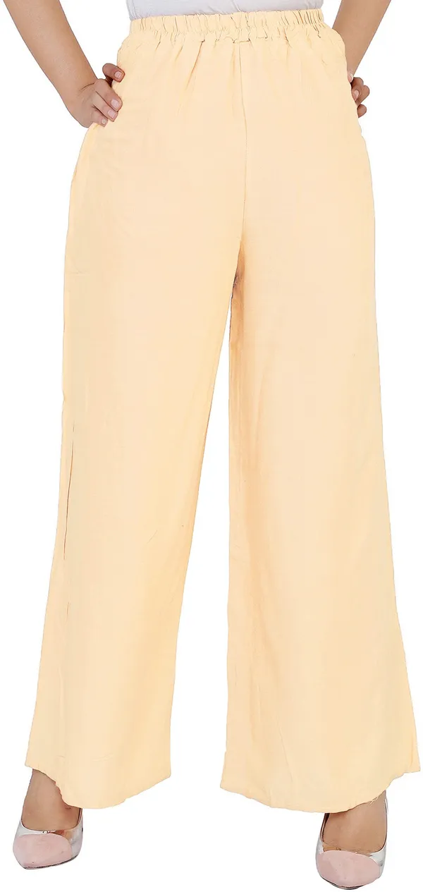 White_Viscose_Rayon_Solid_Palazzos_For_Women