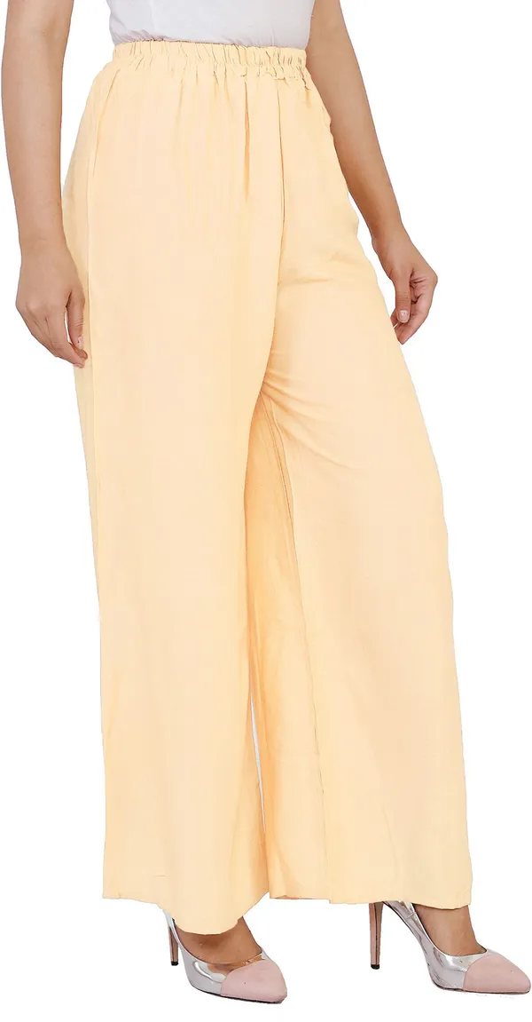 White_Viscose_Rayon_Solid_Palazzos_For_Women