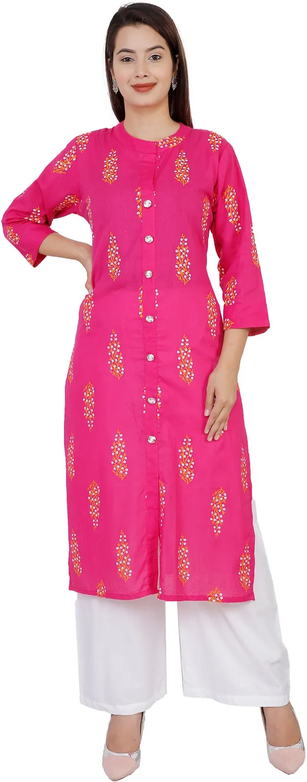 Pink_Pure_Cotton_Floral_Print_Kurta_&_Palazzo_For_Women