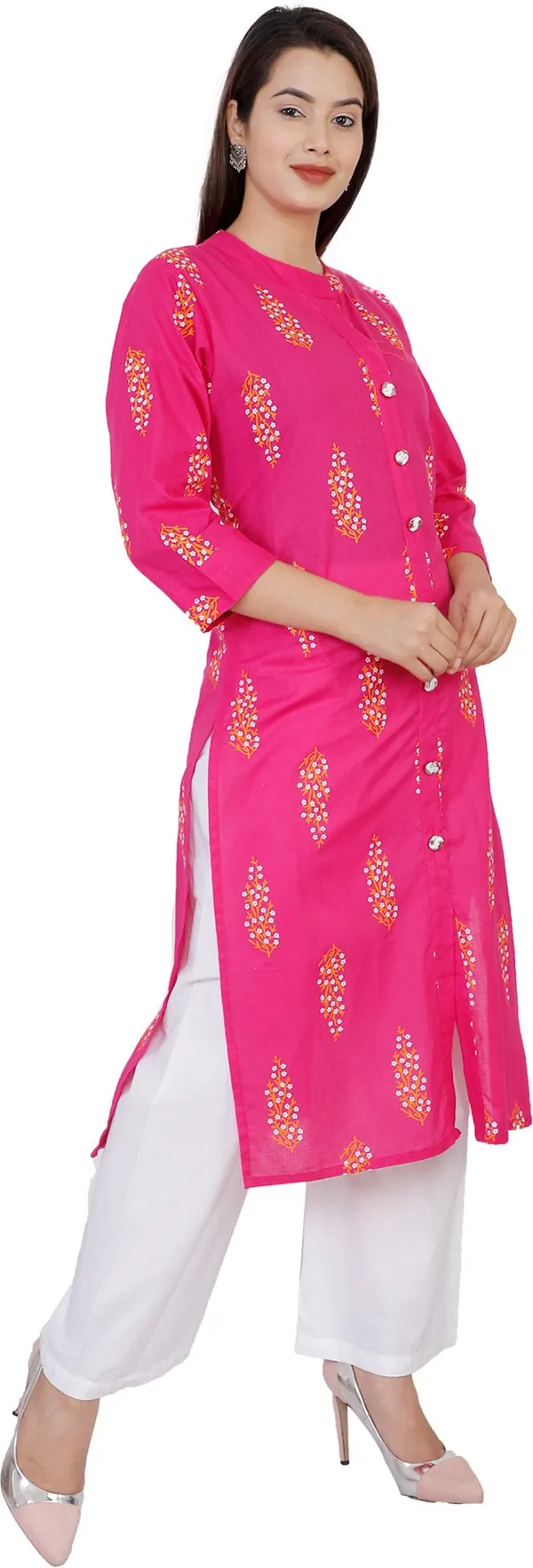 Pink_Pure_Cotton_Floral_Print_Kurta_&_Palazzo_For_Women
