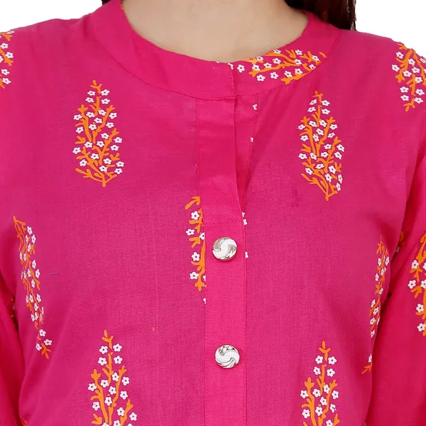 Pink_Pure_Cotton_Floral_Print_Kurta_&_Palazzo_For_Women