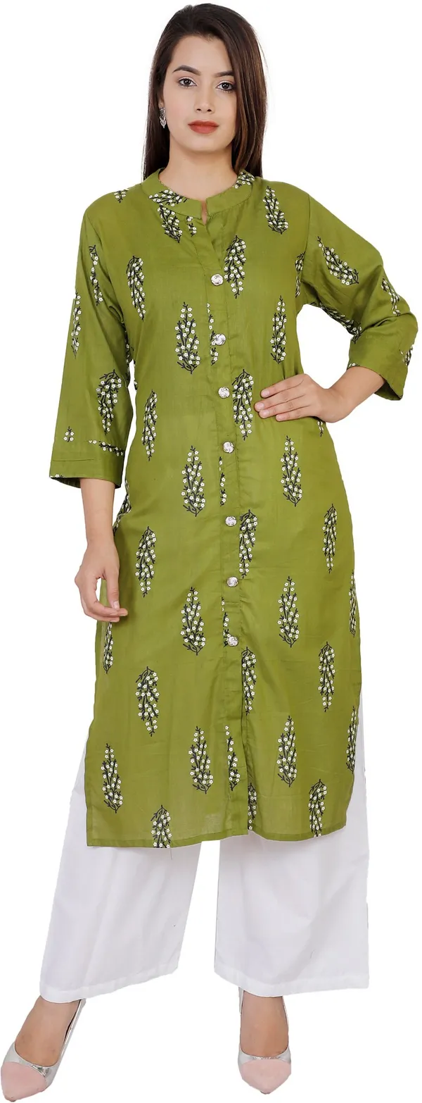 Green_Pure_Cotton_Floral_Print_Kurta_&_Palazzo_For_Women
