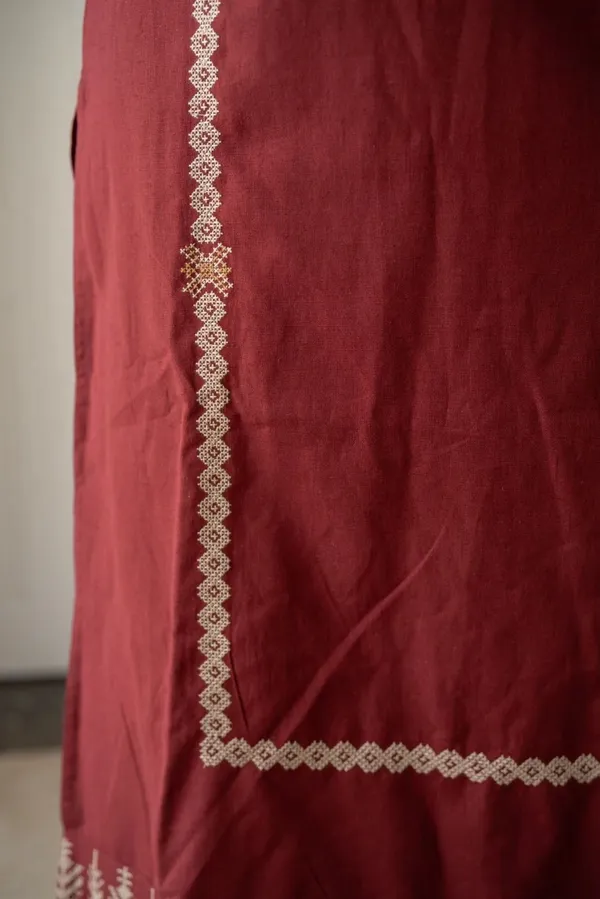 Women_Trendy_Wear_Red_Cotton_Embriodered_Straight_Kurta_With_Pant_and_Dupatta