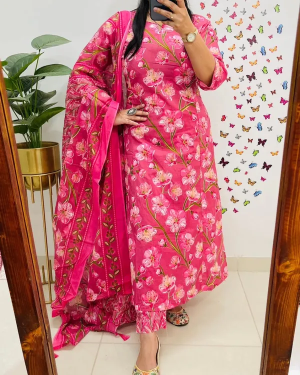 Women_Jaipuri_Straight_Embroidered_And_Floral_Printed_Worked_Cotton_Pink_Kurta_With_Pant_And_Dupatta