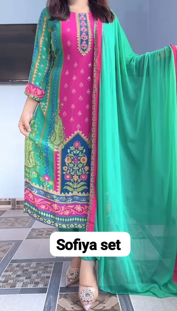 Women_Beautiful_Russian_Silk_Blue_Printed_Kurta_with_Pant_and_Dupatta
