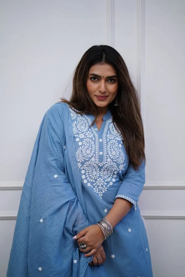 Women_Embroidered_Panel_Worked_Straight_Cotton_Blue_Kurta_With_Pant_and_Dupatta