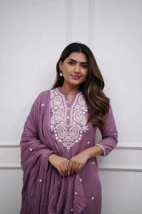 Women_Embroidered_Panel_Worked_Straight_Cotton_Onion_Color_Kurta_With_Pant_And_Dupatta
