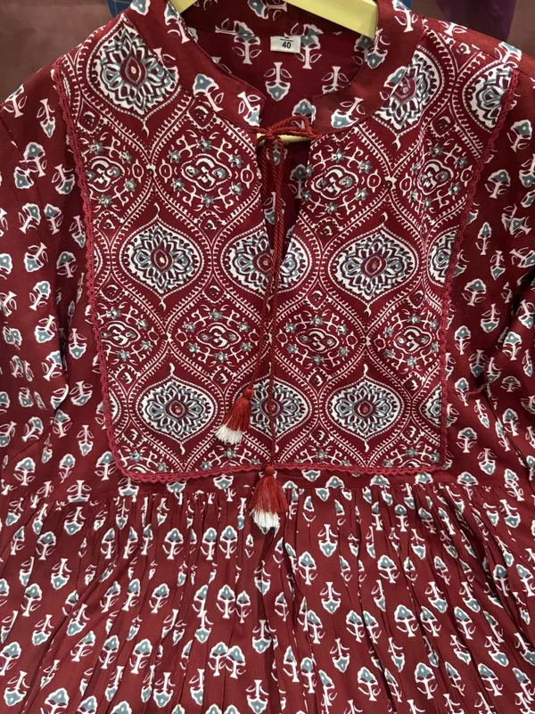 Women_Premium_Traditional_Printed_Rayon_Maroon_Anarkali_Kurti_/_Gown
