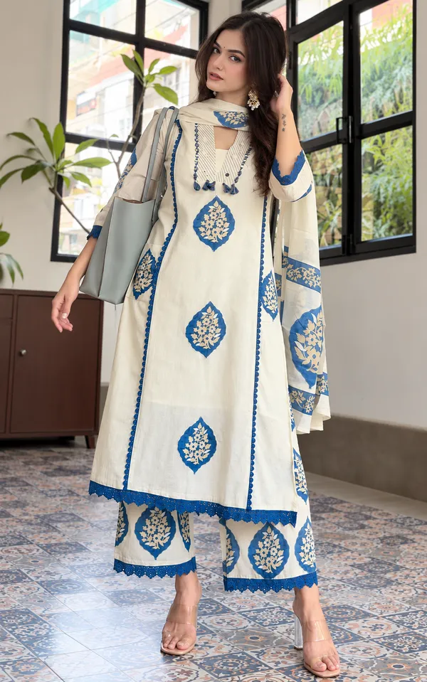 Women_Straight_Off_White_Cotton_Mirror_Worked_on_Yoke_Kurta_With_Palazzo_and_Dupatta