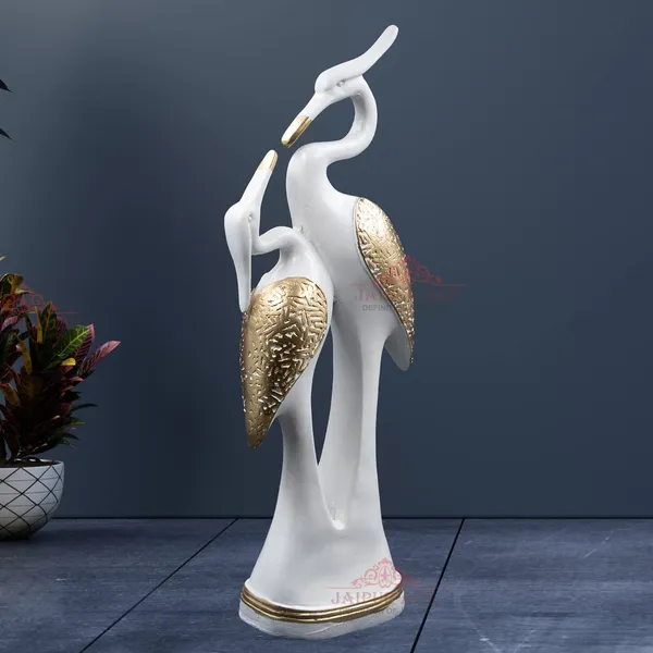 Resin_Paradise_Pair_of_Kissing_Swan_Couple_Statue
