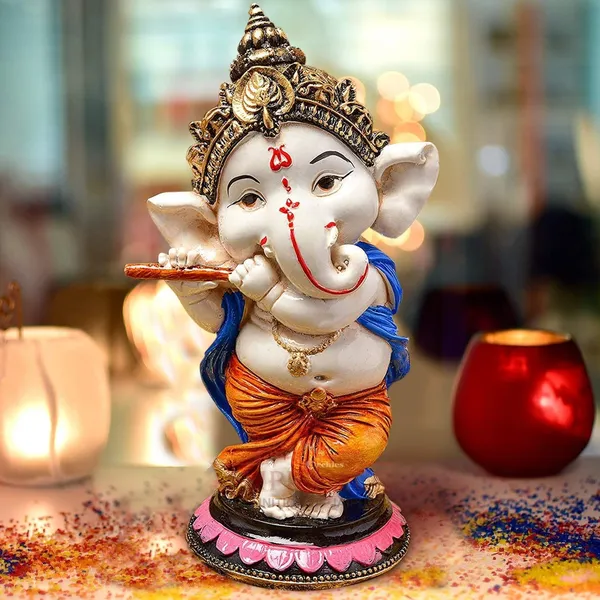 Resin_Playing_Flute_Ganesh_Statue_For_Home_&_Office_Decor