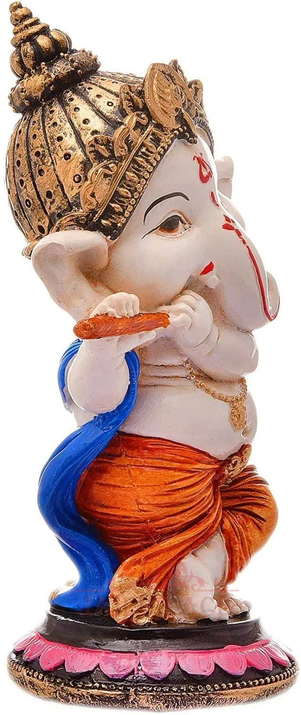 Resin_Playing_Flute_Ganesh_Statue_For_Home_&_Office_Decor