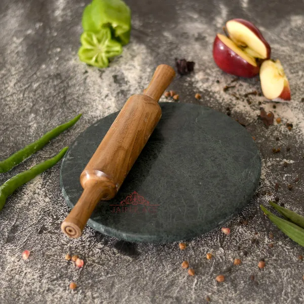 Green_Marble_Rolling_Pin_Board_Roti_Maker_Chakla_And_Belan_|_10_Inch