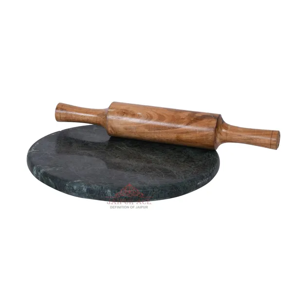 Green_Marble_Rolling_Pin_Board_Roti_Maker_Chakla_And_Belan_|_10_Inch