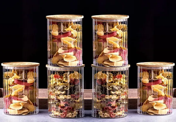 950ML_Glass_Storage_Canister_Holder_with_Airtight_Bamboo_Lid-__Pack_of_(6)