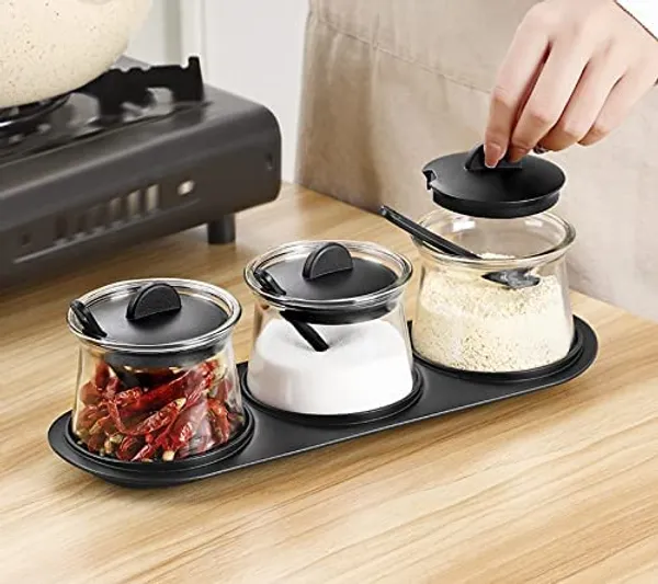 Glass_Food_Storage_Airtight_Container_with_Lid_With_Spoon_For_Tea_Coffee_&_Sugar,_Dry_Fruit_jars,_Storage_Box,_Set_of_3
