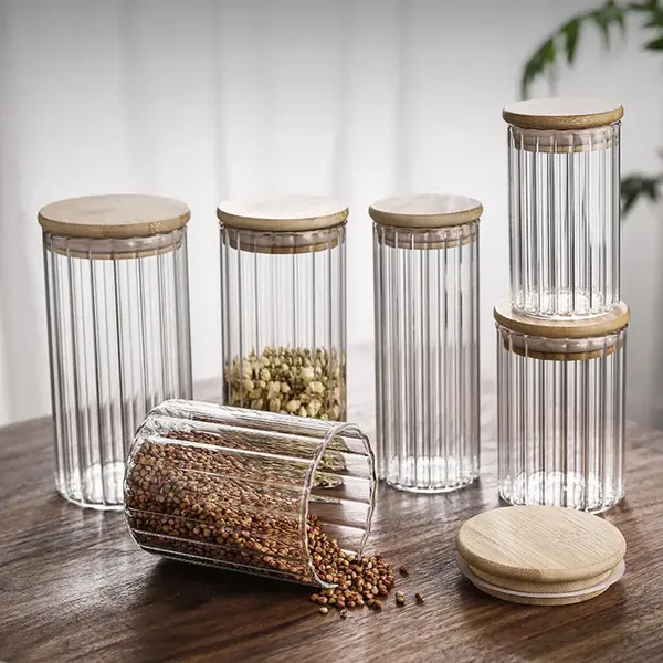 650NL_950ML_1400ML_Glass_Storage_Canister_Holder_with_Airtight_Bamboo_Lid-__Pack_of_(6)