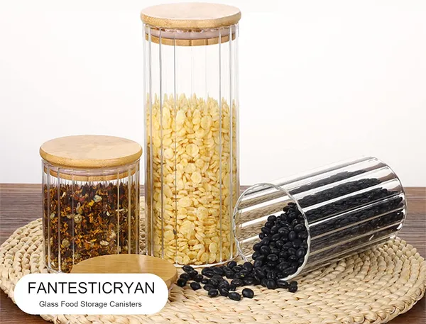 650NL_950ML_1400ML_Glass_Storage_Canister_Holder_with_Airtight_Bamboo_Lid-__Pack_of_(6)