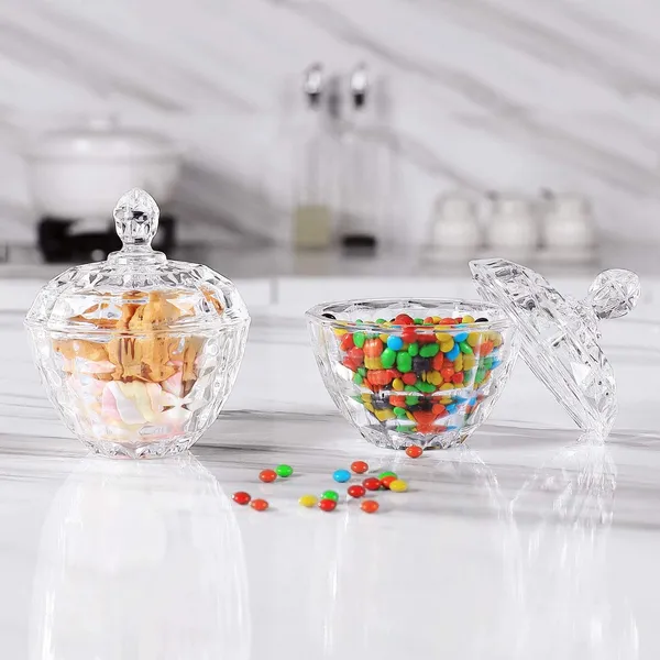premium_Glass_Candy_Dish_with_Lid,_Crystal_Candy_Jar,_Cookie_Jar,_Flower_Decorative_Candy_Bowl,_Jewelry_Dish_(Set_of_1)