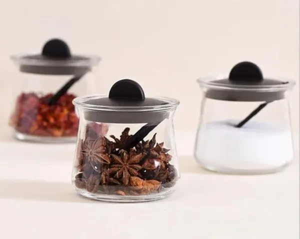 Glass_Food_Storage_Airtight_Container_with_Lid_With_Spoon_For_Tea_Coffee_&_Sugar,_Dry_Fruit_jars,_Storage_Box,_Set_of_3