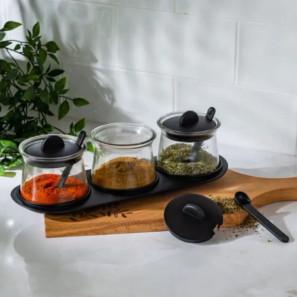 Glass_Food_Storage_Airtight_Container_with_Lid_With_Spoon_For_Tea_Coffee_&_Sugar,_Dry_Fruit_jars,_Storage_Box,_Set_of_3