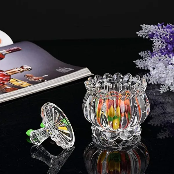 premium_Glass_Candy_Dish_with_Lid,_Crystal_Candy_Jar,_Cookie_Jar,_Flower_Decorative_Candy_Bowl,_Jewelry_Dish_(Set_of_1)