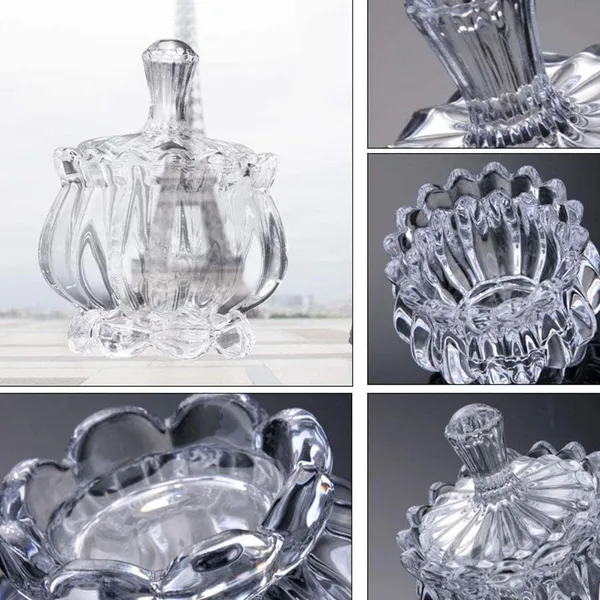 premium_Glass_Candy_Dish_with_Lid,_Crystal_Candy_Jar,_Cookie_Jar,_Flower_Decorative_Candy_Bowl,_Jewelry_Dish_(Set_of_1)