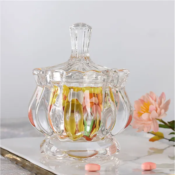 premium_Glass_Candy_Dish_with_Lid,_Crystal_Candy_Jar,_Cookie_Jar,_Flower_Decorative_Candy_Bowl,_Jewelry_Dish_(Set_of_1)