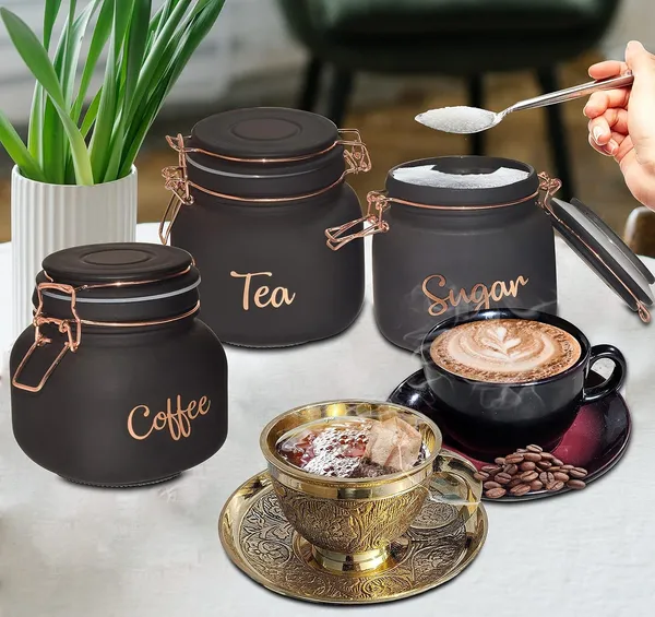 Black_Glass_Food_Storage_Airtight_tea_coffee_sugar_containers_for_Kitchen_Storage_Container_with_Lid_For_Tea_Coffee_&_Sugar,_Dry_Fruit_jars,_Storage_Box,_3_pc__(Set_of_1)