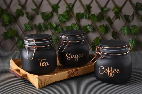 Black_Glass_Food_Storage_Airtight_tea_coffee_sugar_containers_for_Kitchen_Storage_Container_with_Lid_For_Tea_Coffee_&_Sugar,_Dry_Fruit_jars,_Storage_Box,_3_pc__(Set_of_1)