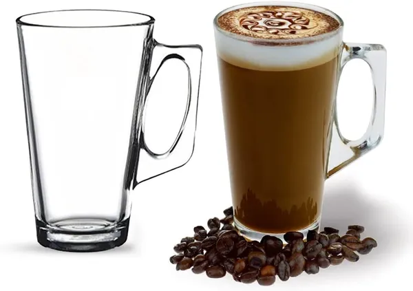 210ML_Premium_Hot/Cold_Glass_Tea_and_Coffee_Cup_Glass_Mug,_Transparent,Clear_Set_of_(6)