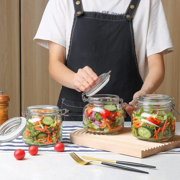 500ml_Airtight_Glass_Container_with_Lids_Food_Storage_Jar_Round-Storage_Canister_with_Clear_Preserving_Seal_Wire_Clip_Fastening_for_Kitchen_Canning_Beans_Spice_Set_of_6