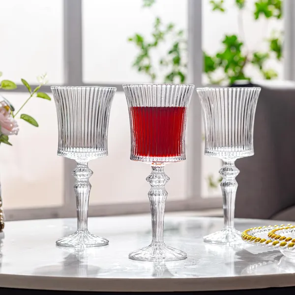 350_ML_Crystal_Wine_Glass_Red_or_White_Cut_Wine,_Transparent_Champagne_Flute_Wine_Glass_-__Pack_of_(6)