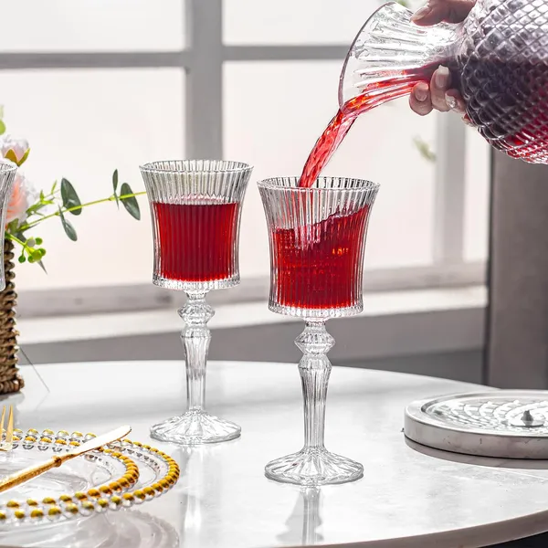 350_ML_Crystal_Wine_Glass_Red_or_White_Cut_Wine,_Transparent_Champagne_Flute_Wine_Glass_-__Pack_of_(6)