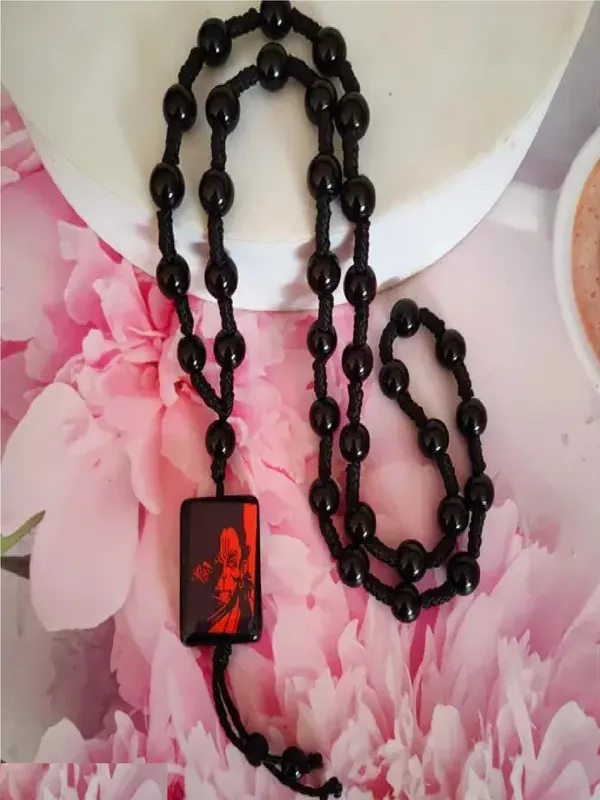 Ruhi Collection Black Hanuman Cotton Dori Chain Necklace For Unisex Price in India Buy Ruhi Collection Black Hanuman Cotton Dori Chain Necklace For Unisex online at undefined