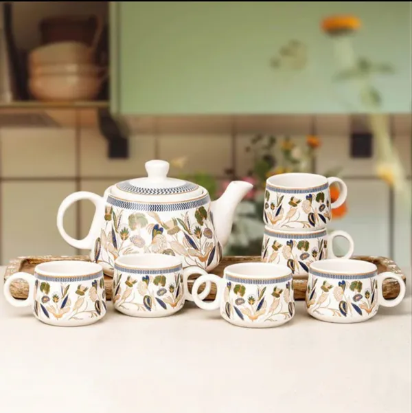Bronze_Petals_Ceramic_Tea_Set_with_Kettle_6_Tea_Cups_&_1_Kettle_|_Microwave_and_Dishwasher_Safe_Teapot_Set_|_Kettle_Set_with_Cups_|_Morning_Cup_Set_with_Kettle_for_Gifting