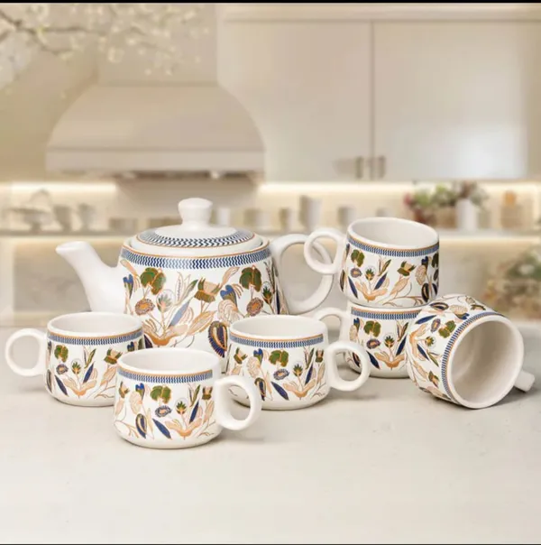 Bronze_Petals_Ceramic_Tea_Set_with_Kettle_6_Tea_Cups_&_1_Kettle_|_Microwave_and_Dishwasher_Safe_Teapot_Set_|_Kettle_Set_with_Cups_|_Morning_Cup_Set_with_Kettle_for_Gifting