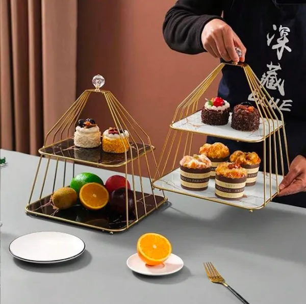 Luxury_Two-Tier_Metal_Dessert_Stand_with_Black_Plates