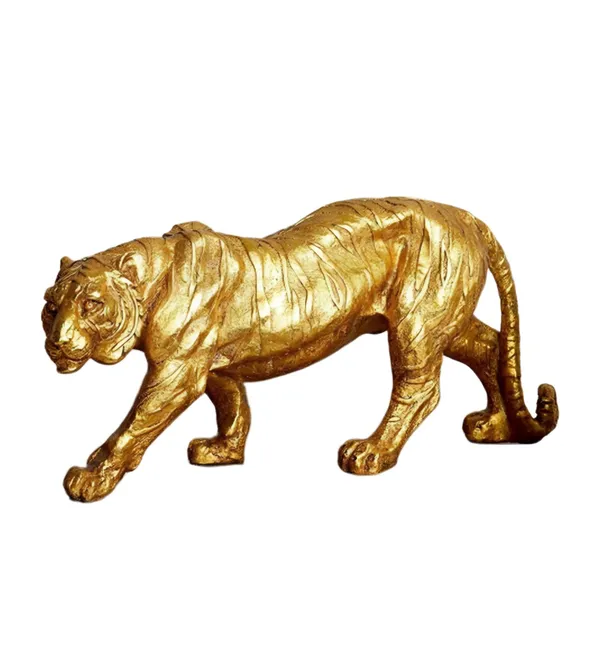 MAXXINN_Antique_Tiger_Sher_with_Gold_Polish_Metal_Statue_Showpiece