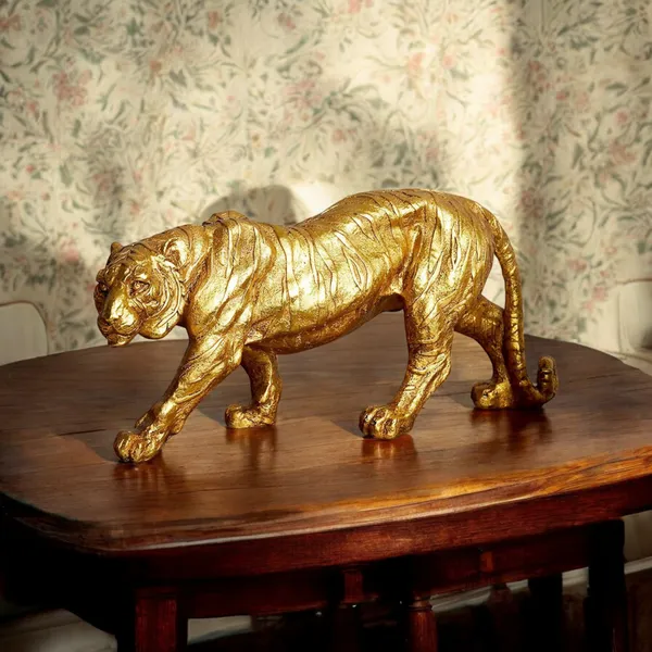 MAXXINN_Antique_Tiger_Sher_with_Gold_Polish_Metal_Statue_Showpiece