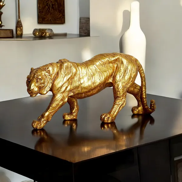 MAXXINN_Antique_Tiger_Sher_with_Gold_Polish_Metal_Statue_Showpiece