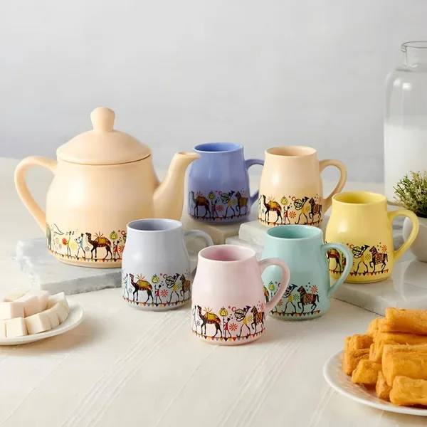 Hand-Painted_Premium_Ceramic_Tea_Morning_Set_-_6_Coffee_Tea_Cups_and_1_Kettle_-_Ideal_Gift_for_Friends,_Anniversaries,_Valentine's_Day,_Birthdays