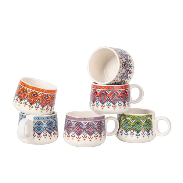 MAXXINN_Hand-Painted_Premium_Ceramic_Tea_Morning_Set_-_6_Coffee_Tea_Cups_and_1_Kettle_-_Ideal_Gift_for_Friends,_Anniversaries,_Valentine's_Day,_Birthdays